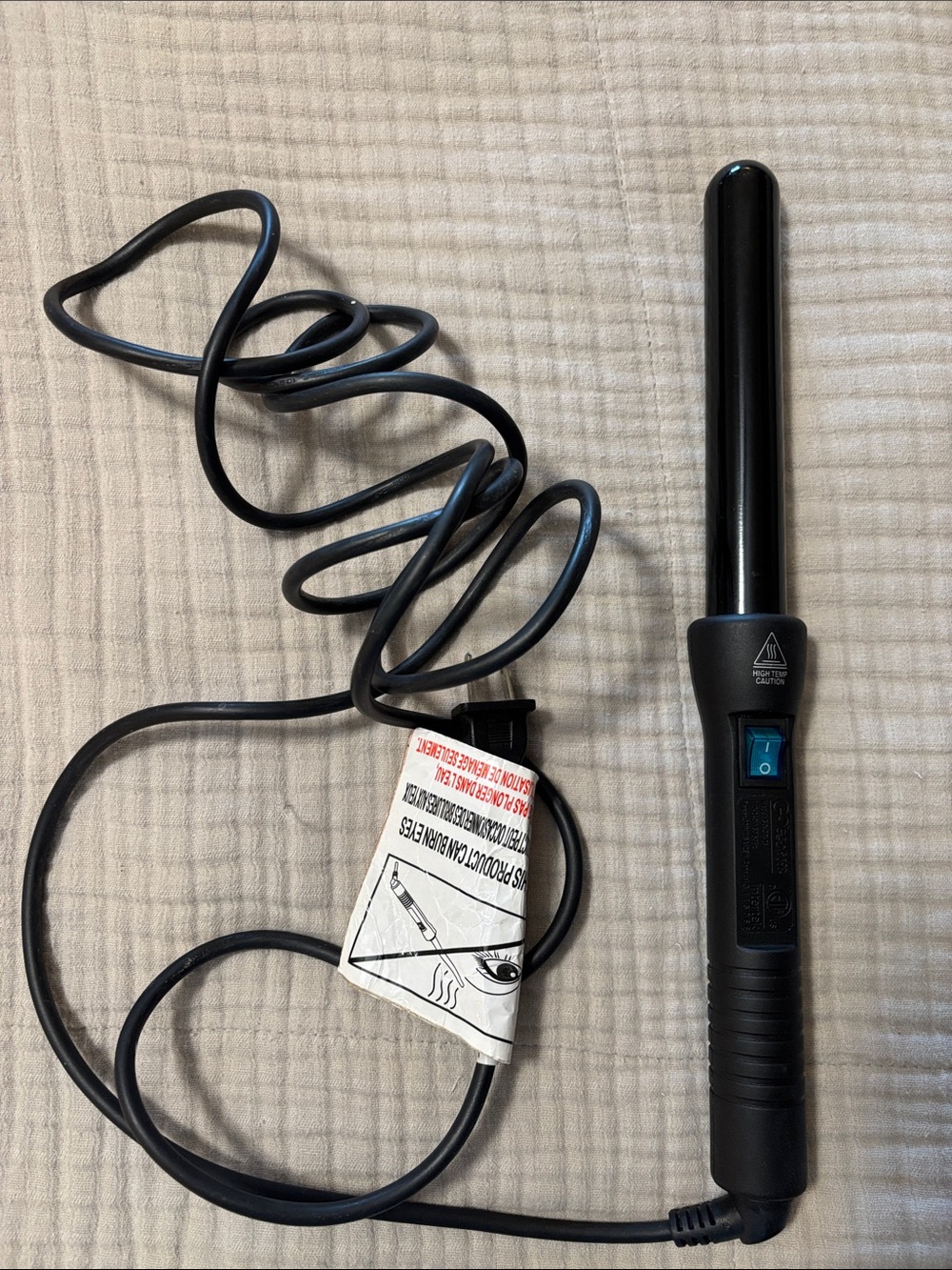 Black Ceramic Curling Wand